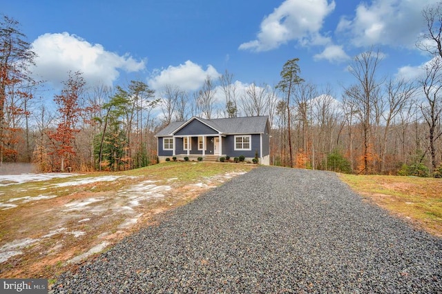 view of front of home