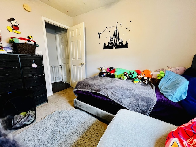 bedroom with carpet flooring