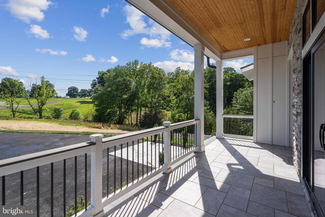 view of balcony