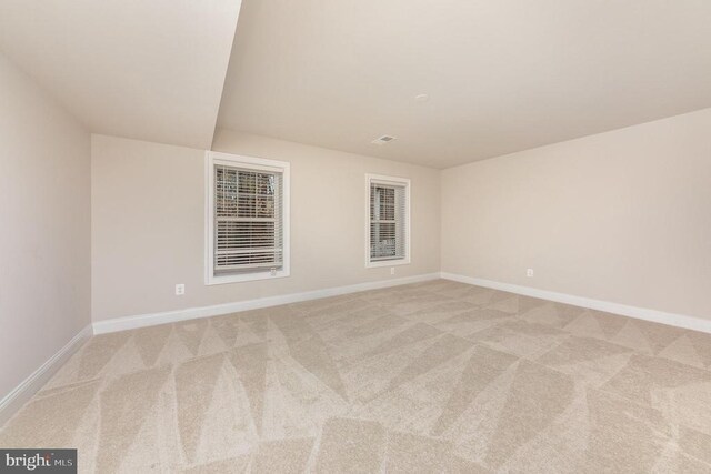 view of carpeted empty room