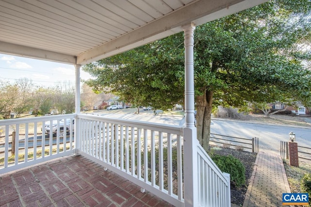 balcony with a porch