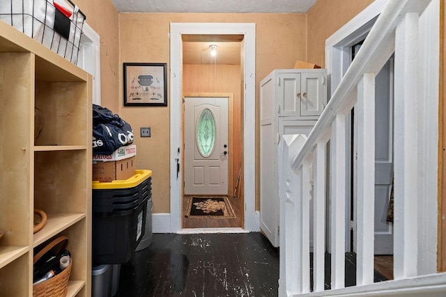 interior space with baseboards