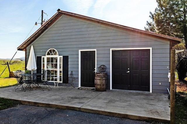 exterior space featuring a patio area