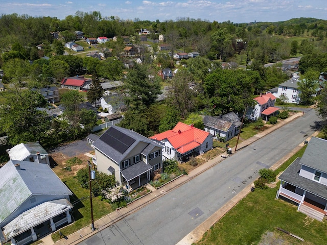aerial view featuring a residential view