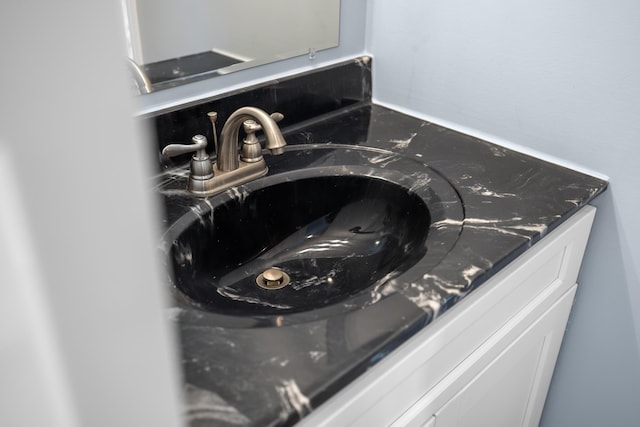 room details with vanity