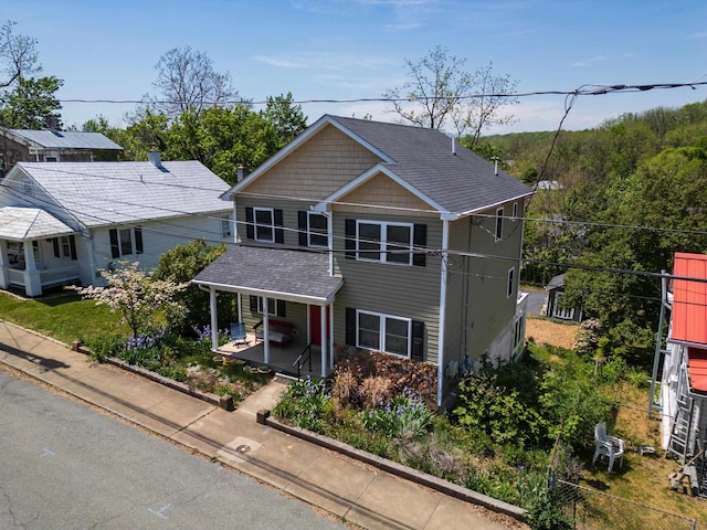 traditional home with a porch