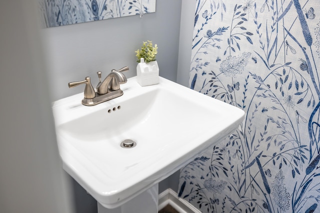 bathroom with a sink