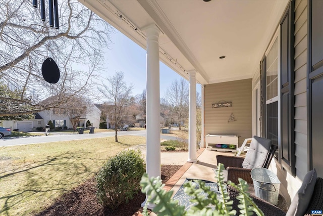 view of patio / terrace featuring a porch