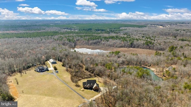 aerial view featuring a rural view