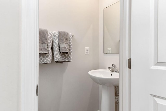 bathroom with a sink