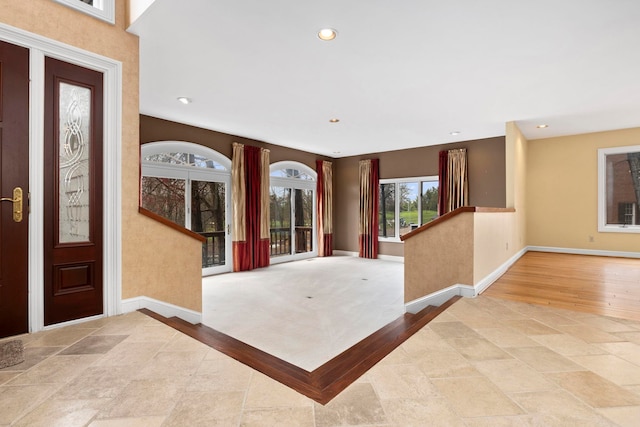 foyer featuring light hardwood / wood-style flooring