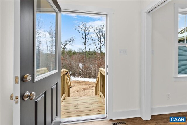 view of doorway to outside