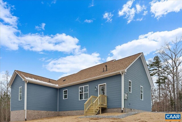 view of back of property