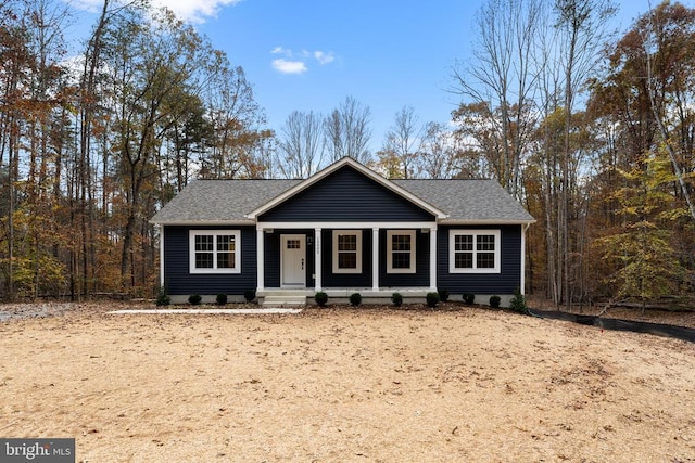 view of front of house with covered porch