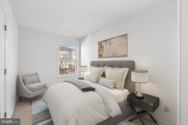 bedroom featuring carpet flooring