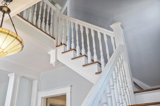 view of staircase