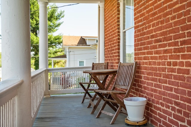 view of balcony