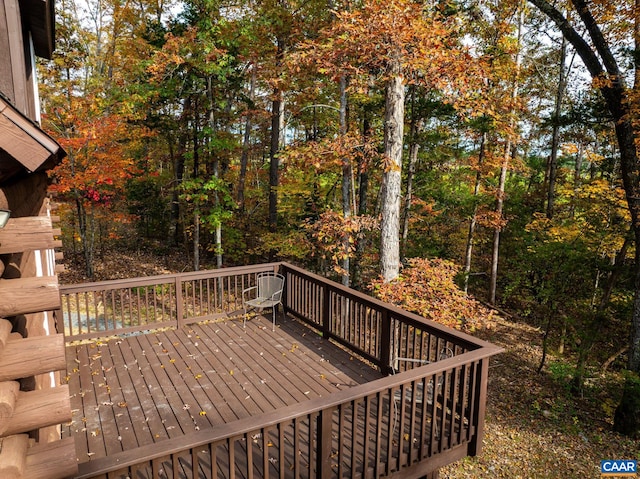 view of wooden terrace