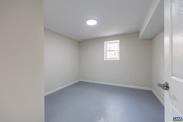 empty room featuring concrete floors