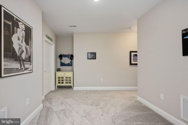 view of carpeted empty room