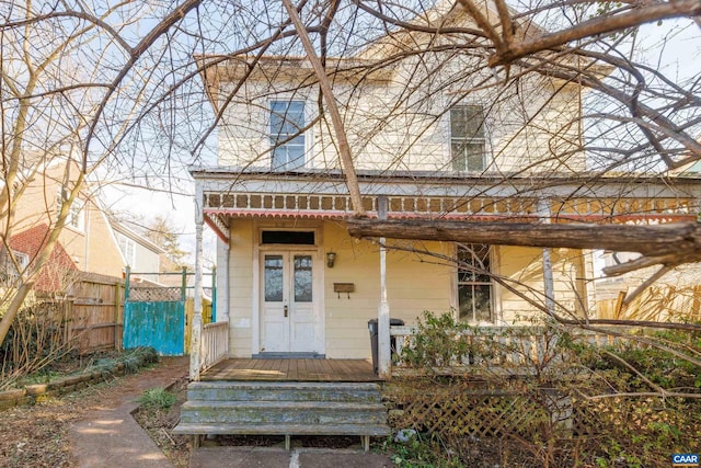 view of front of home