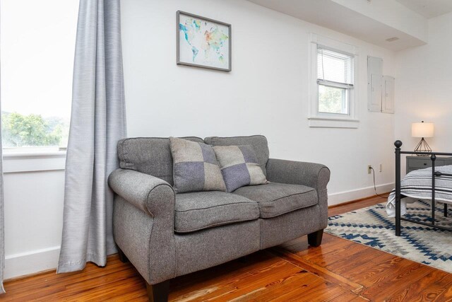 interior space featuring hardwood / wood-style flooring