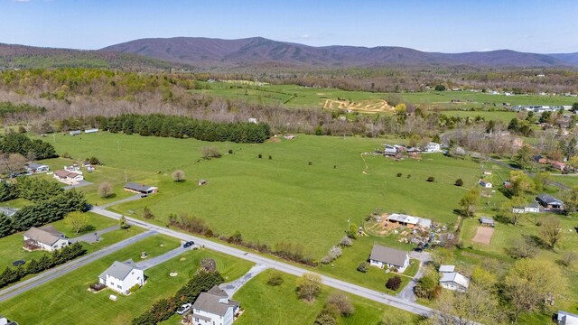 aerial view featuring a mountain view