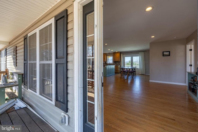 exterior space featuring covered porch