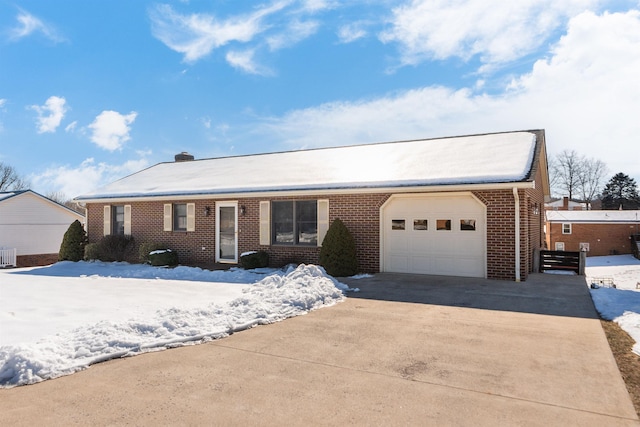 ranch-style house with a garage