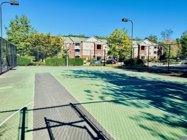 view of basketball court