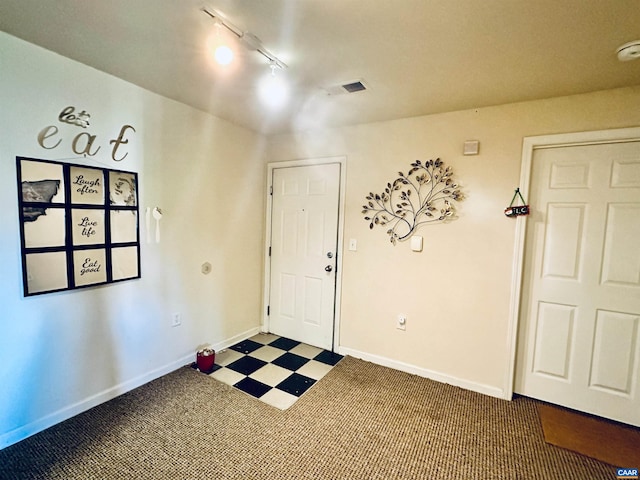 foyer with rail lighting