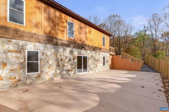 exterior space with a patio area