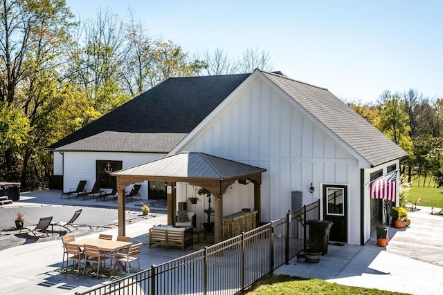 exterior space with a patio