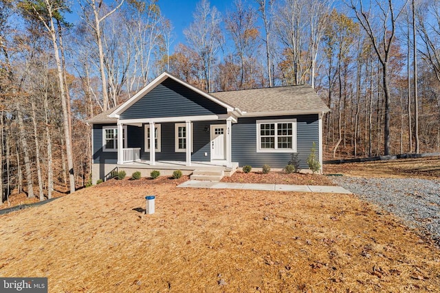 view of front of house with covered porch