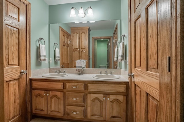 bathroom featuring vanity