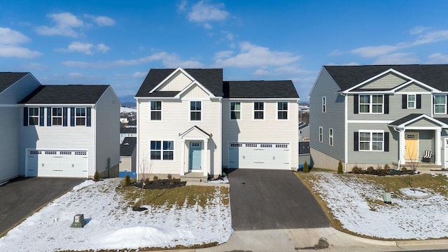 view of front property featuring a garage