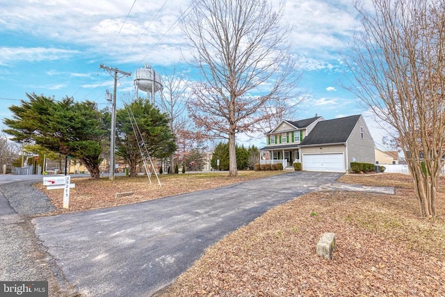 exterior space featuring driveway