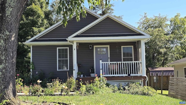 view of front of house with a porch