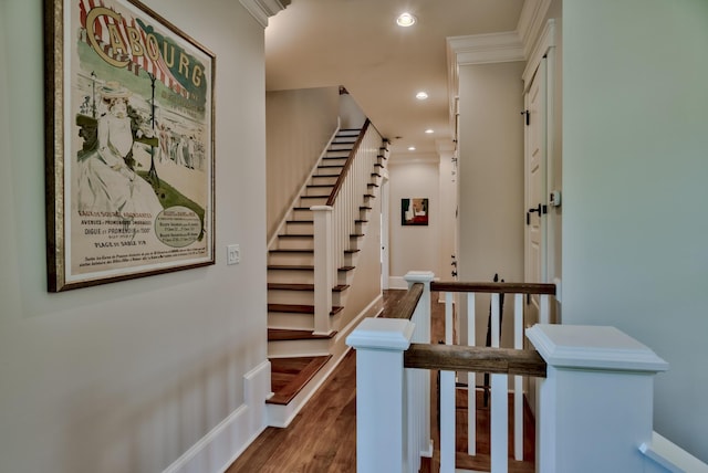 interior space with hardwood / wood-style flooring