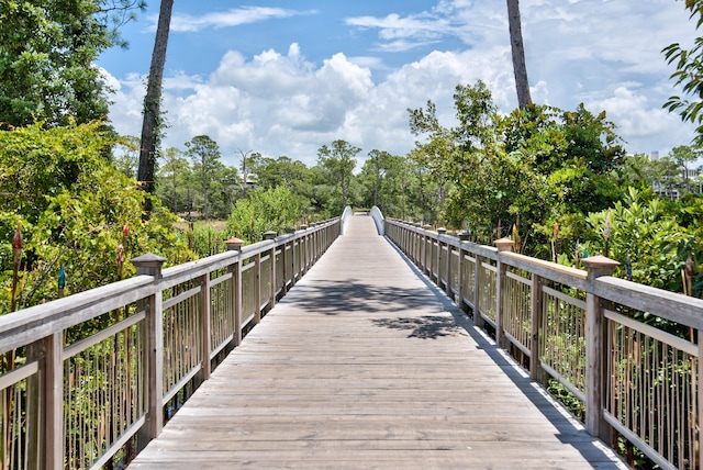 view of dock area