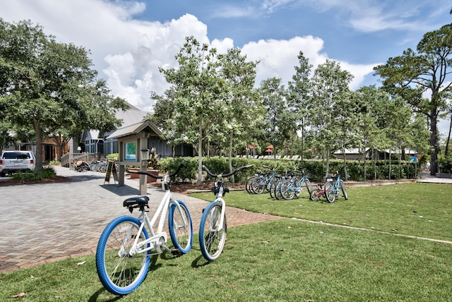 surrounding community featuring a lawn