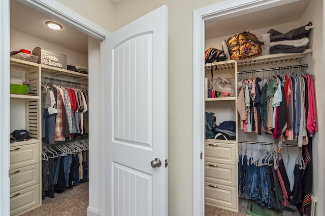 view of closet