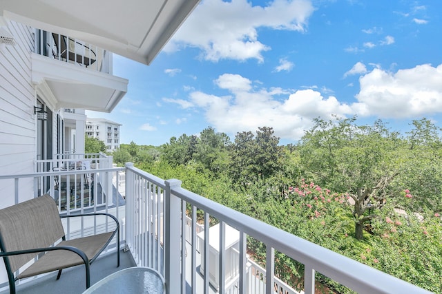 view of balcony