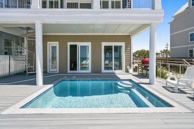 view of pool with a patio area