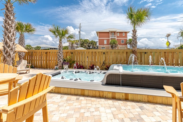 deck featuring a patio area