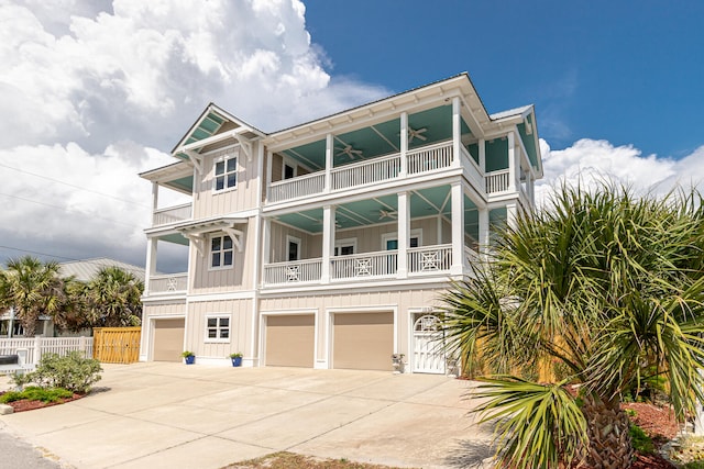 beach home with a balcony