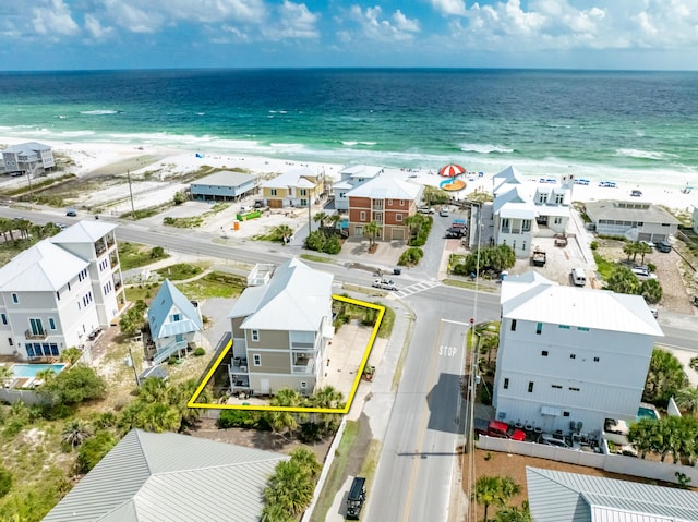 1235 Allen Loop Dr, Santa Rosa Beach, FL 32459 - aerial view of property's location featuring property parcel outlined and unending shoreline