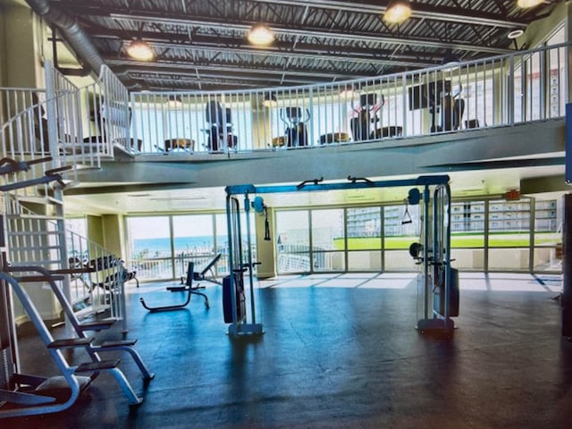 view of exercise room