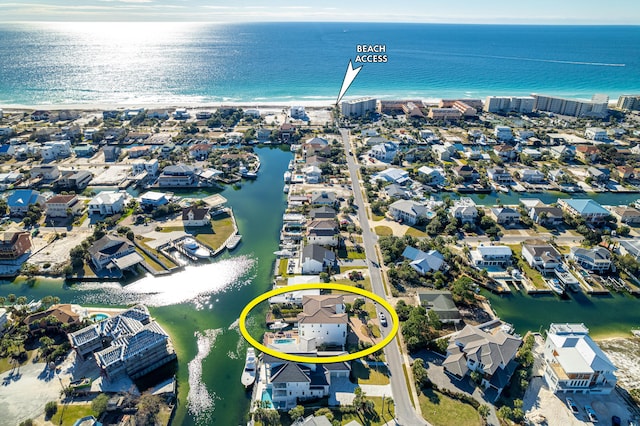 24 Norriego Rd, Destin, FL 32541 - bird's eye view with a water view