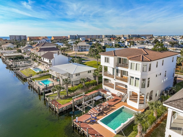24 Norriego Rd, Destin, FL 32541 - drone / aerial view with a water view